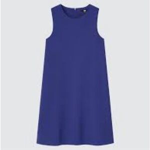 Uniqlo Stretch Sleeveless Dress in Blue NWT